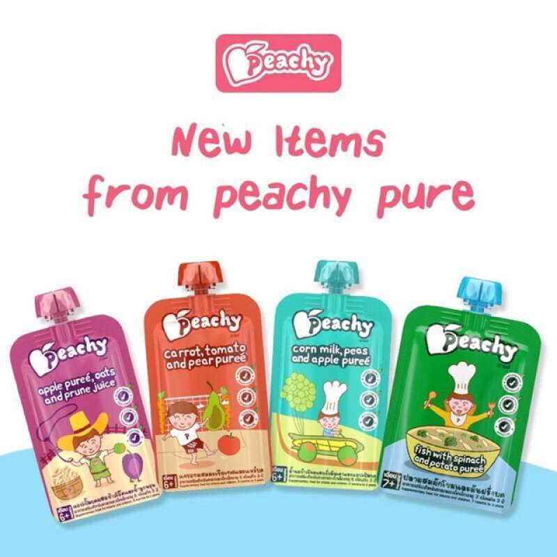 Promo Peachy Baby Food Pouch Makanan Bayi MPASI Puree Baby