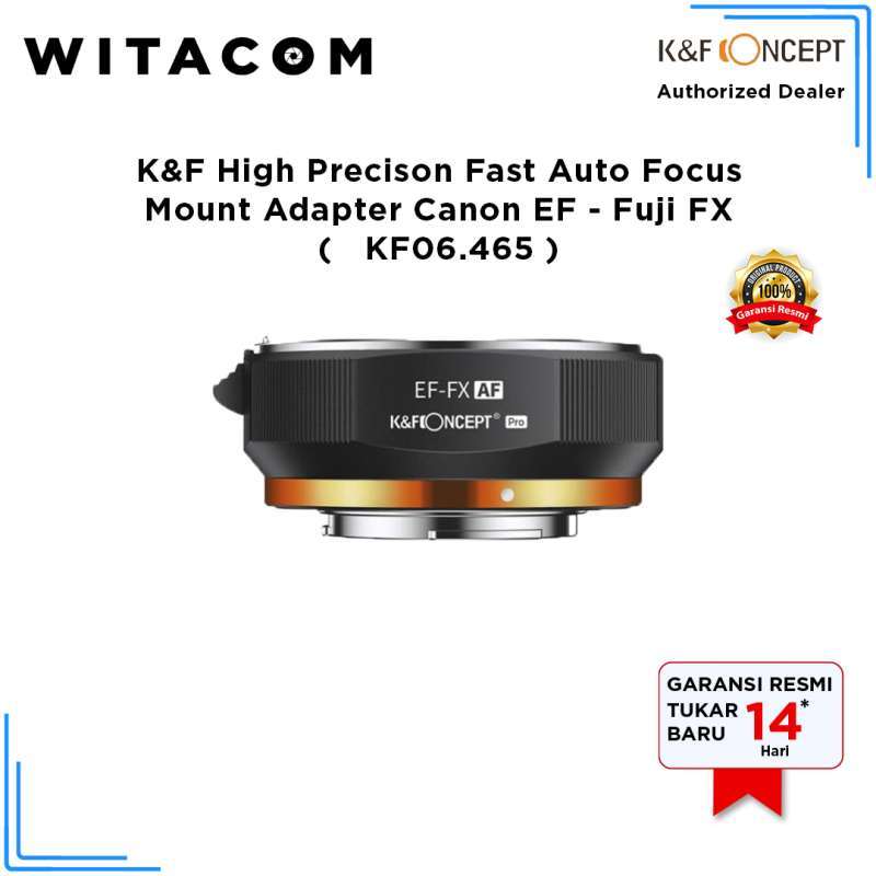 WITACOM K&F KNF High Precison Fast Auto Focus Mount Adapter Canon EF  Fuji FX