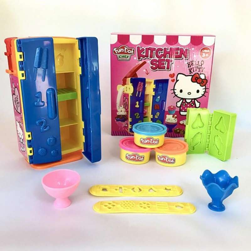 Play doh kitchen set hello kitty top