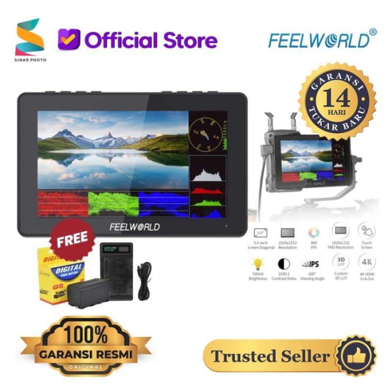 Jual Feelworld F5 Pro V3 5.5 Inch 