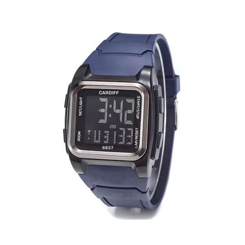CARDIFF LCD C 6837 Jam Tangan Sport Water Resist