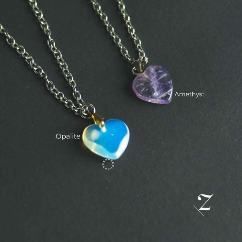 Fake amethyst cheap necklace
