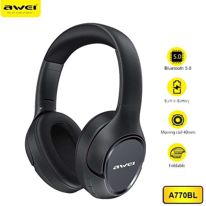 Promo Awei Headphone Wireless Stereo Headset Bluetooth Earphone
