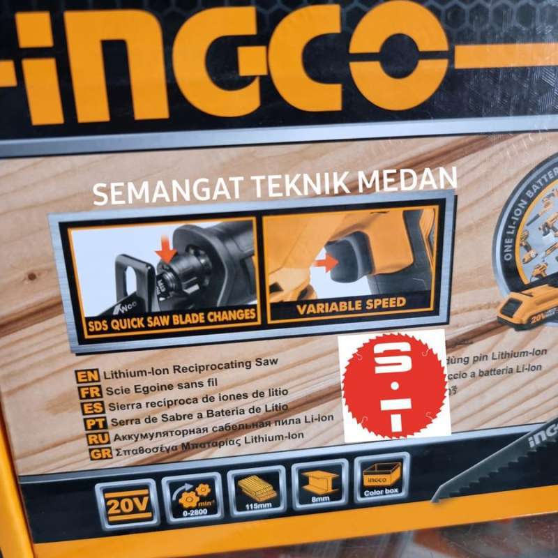 Jual Crsli1151 Cordless Gergaji Potong Reciprocating Saber Saw