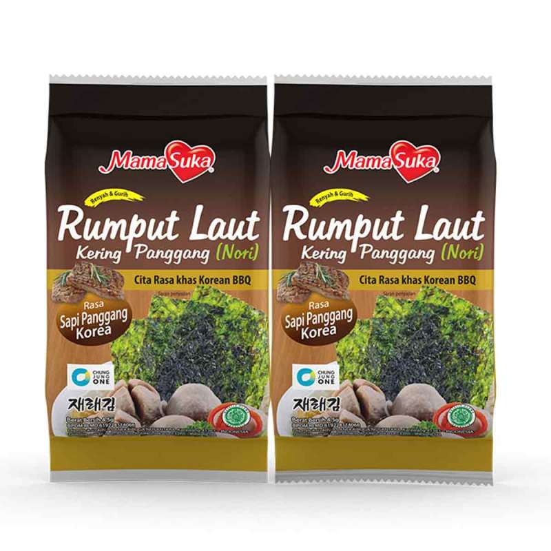 Jual Mamasuka Rumput Laut Kering Rasa Sapi Panggang Bbq Korea