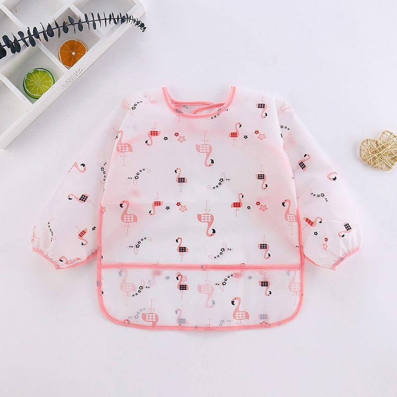 Children Waterproof Artist Painting Aprons With Pocket Long Sleeve
