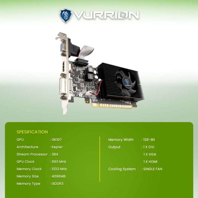 Vurrion GT 740 LP 4GB DDR3 - PT. Asia Global Suksesindo