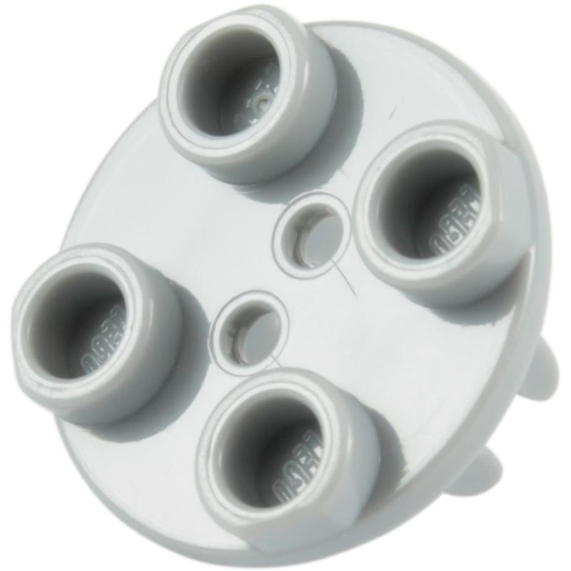 LEGO Parts 6152344 Round Wheel Fork 2x2 Medium Stone LBG Blocks Stacking  Toys Grey