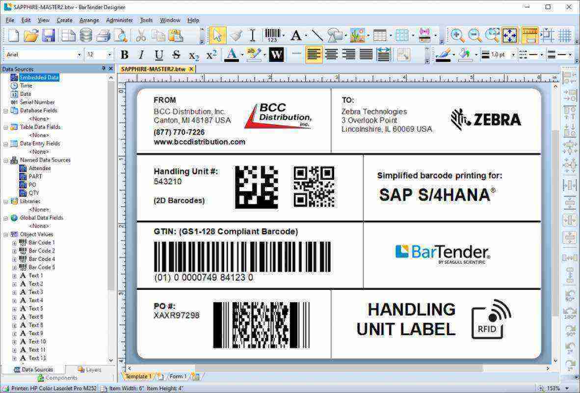 Jual Bartender Enterprise 2021 Software Cetak Label Barcode ...