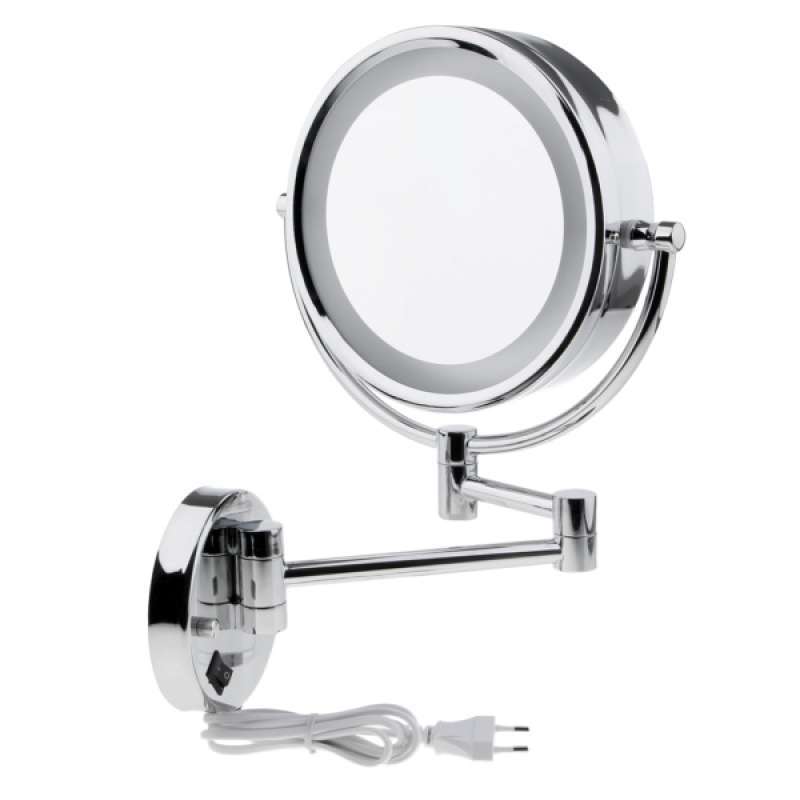 Jual Oem Led Light Wall Mount Mirror 3x Magnification Mirror Eu 2 Side Online Januari 2021 Blibli