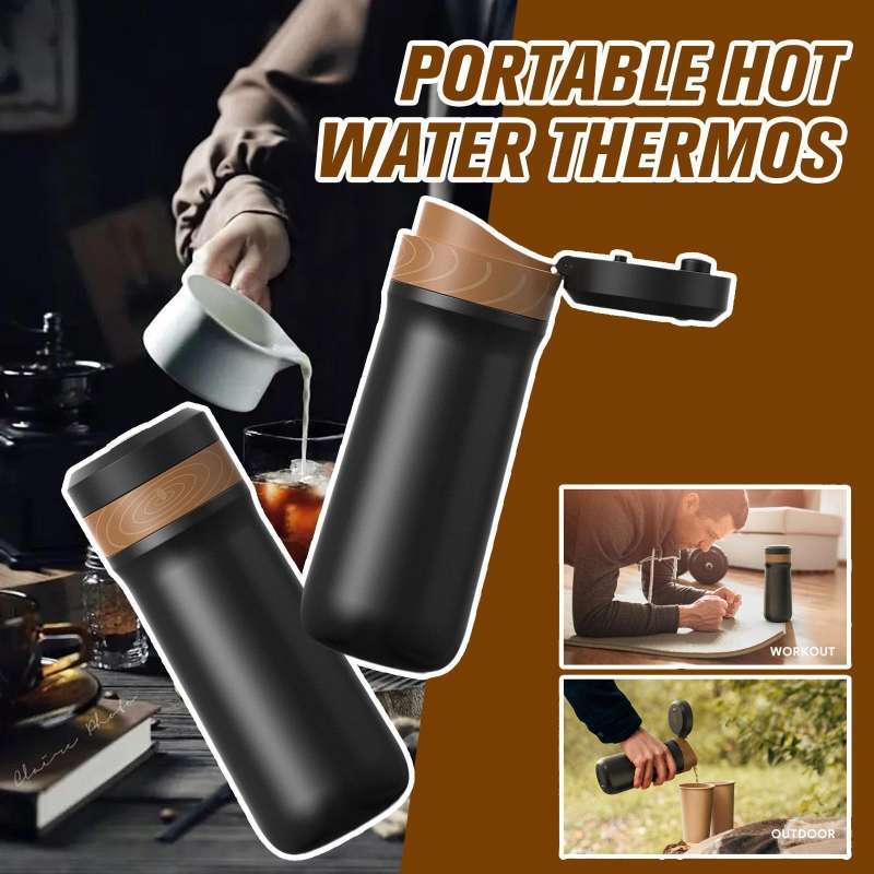 Travel Insulated Mug French Press Kopi Portable Coffee Maker 320ml iCafilas  F222