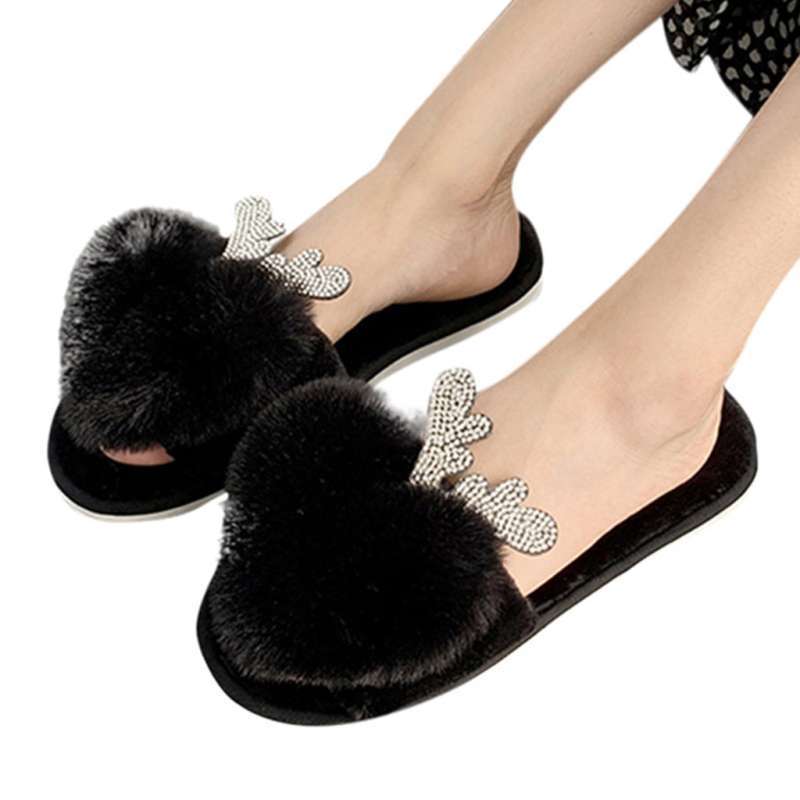 fluffy indoor shoes
