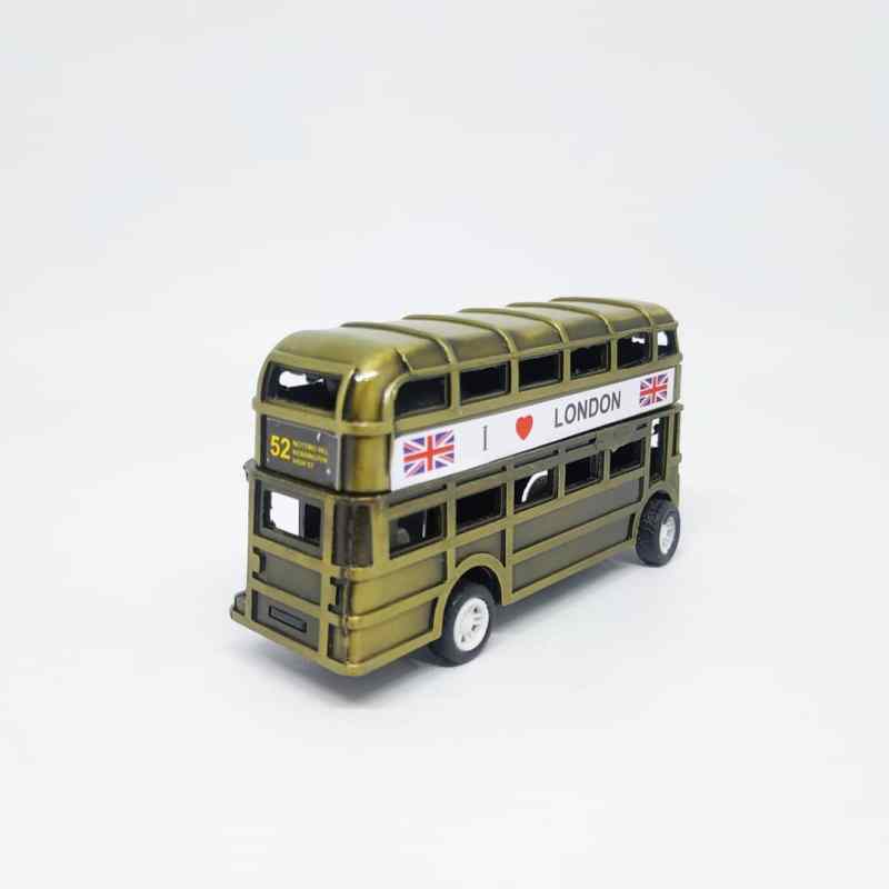 Jual Ll Miniatur I Love London Bus Gold Gelap Rautan B Online Desember 2020 Blibli