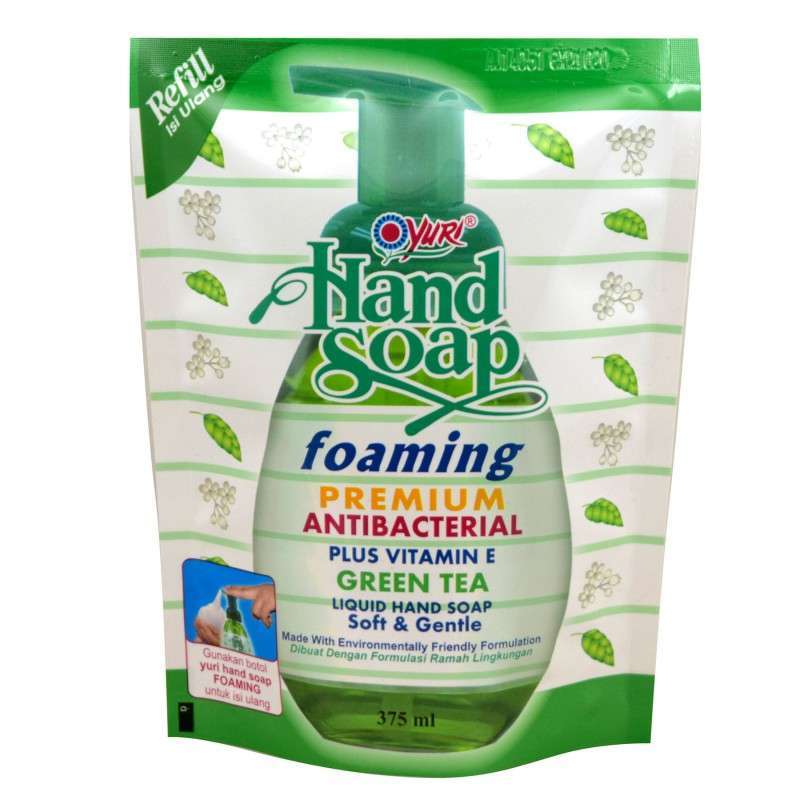 Jual Yuri Foam Hand Soap Antibacterial Sabun Cuci Tangan Refill 375ml Murah Agustus 2020 Blibli Com
