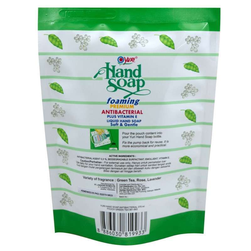Jual Yuri Foam Hand Soap Antibacterial Sabun Cuci Tangan Refill 375ml Murah Agustus 2020 Blibli Com