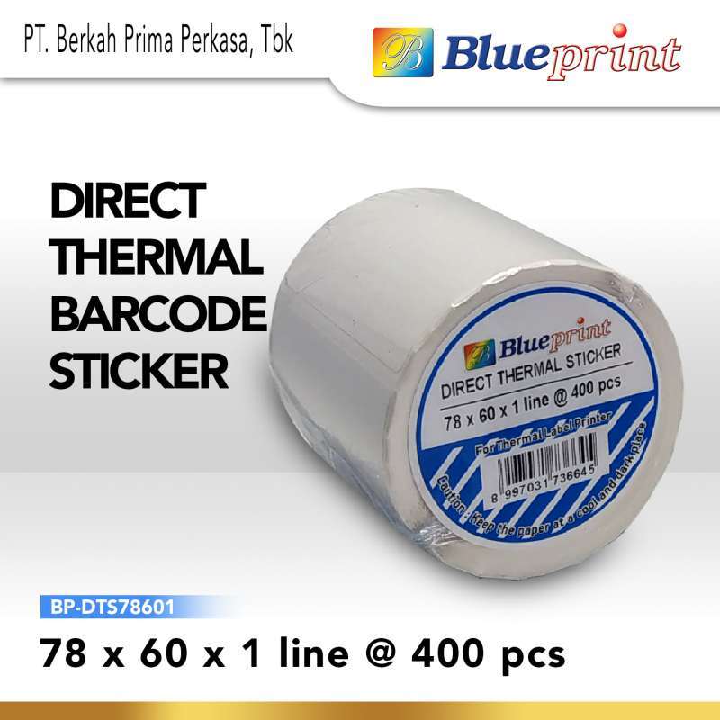 Jual BLUEPRINT Direct Thermal Sticker / Label Stiker 78x60x1 ...