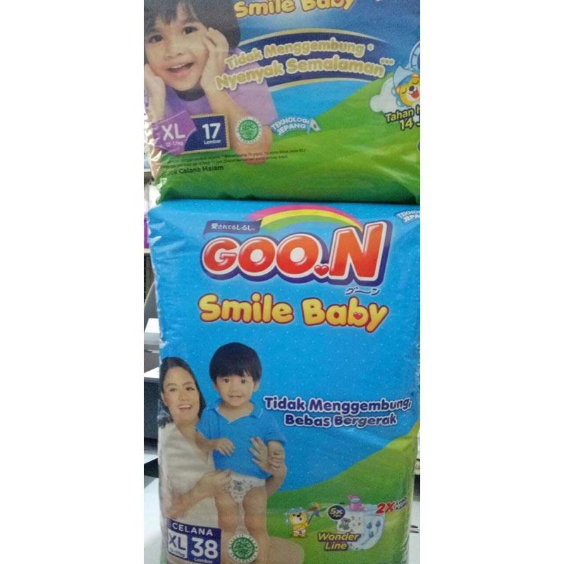 Jual Goon Smile Baby Pants Popok Bayi XL38 Free Goon Night XL17