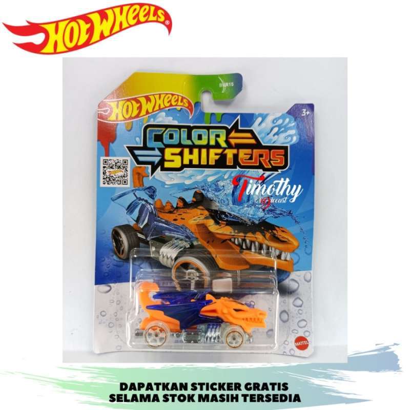 Jual Hot Wheels Color Shifters Dragon Blaster Orange Dino Original