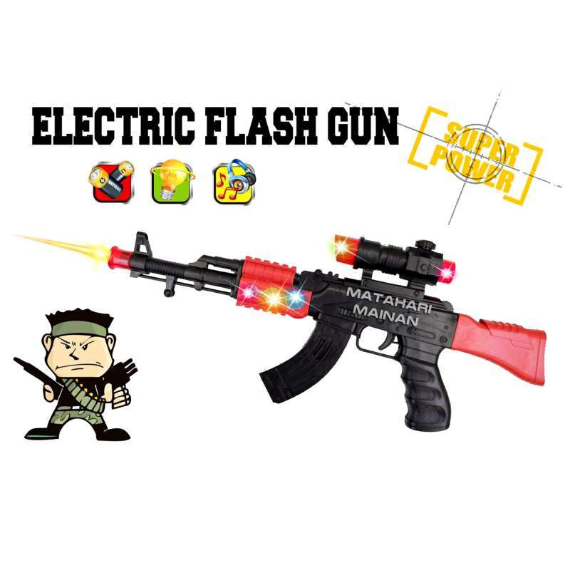 Jual Electric Flash Gun Pistol Mainan Anak Senjata Tembakan Dengan Suara Dan Lampu Online Desember 2020 Blibli