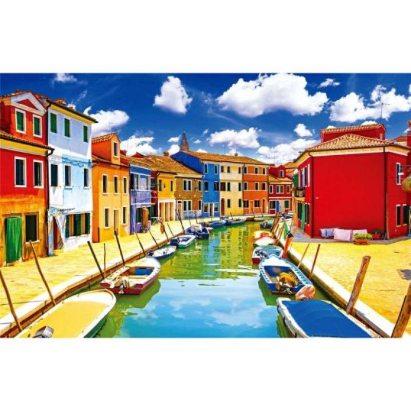 Jual Jeikick Jigsaw Puzzle Burano Canal Venice 1000 Piece Online Desember 2020 Blibli