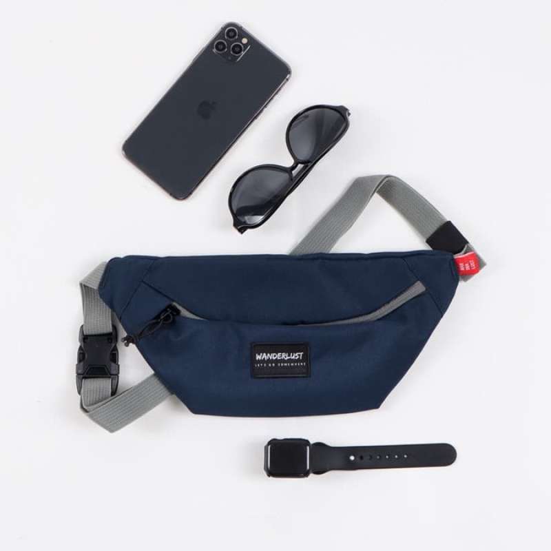 navy fanny pack