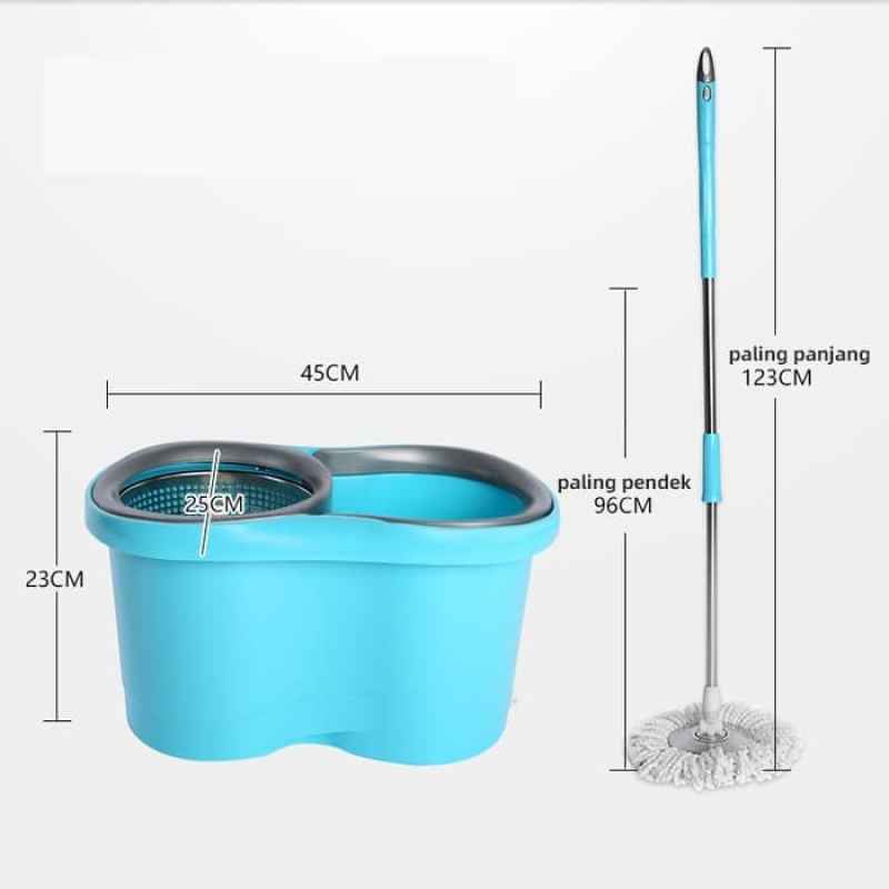 Jual Gm Bear 1020 Ultra Mop Aclima Spin Mop Biru Online Desember 2020 Blibli