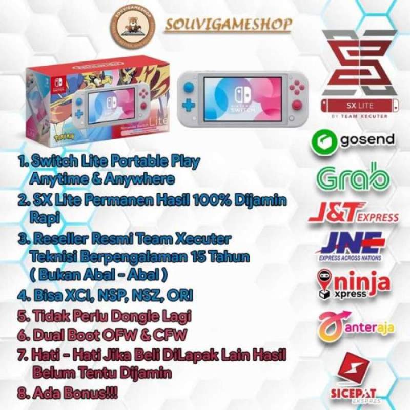 Jual Paling Murah Console Nintendo Switch Lite Cfw Fullgames Edisi Zacian Tanpa Mc Online Desember 2020 Blibli