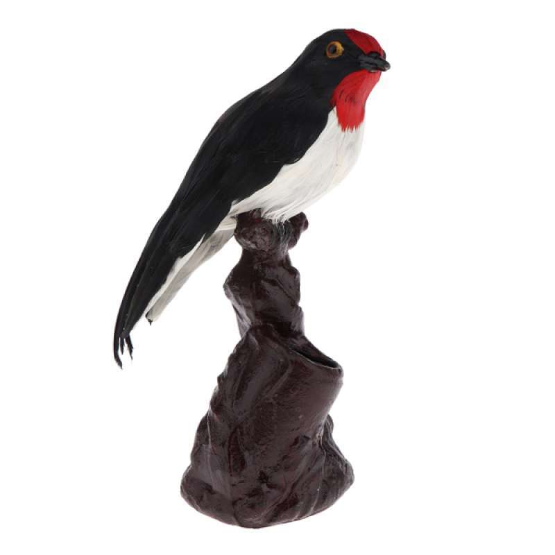 Lifelike Swallow Faux Fur Bird Toy Handicraft Collection Home Ornament 
