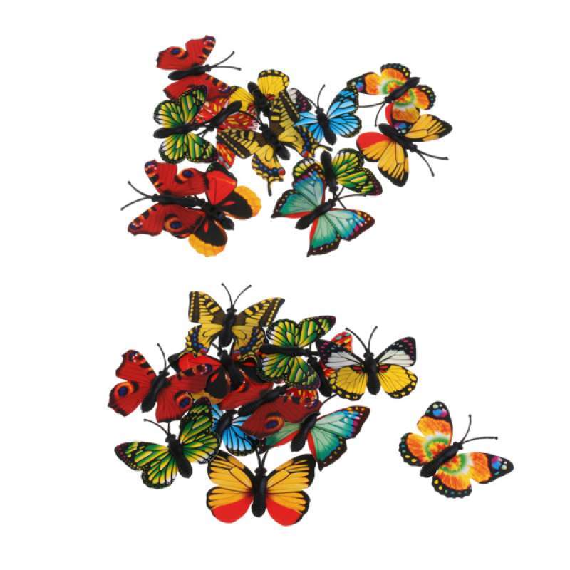 Pack Of 12 Pieces Simulation Beautiful Butterfly Figures Model For Children Toy 