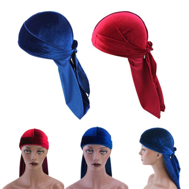 Fashion Velvet Bandana Hat Durag 