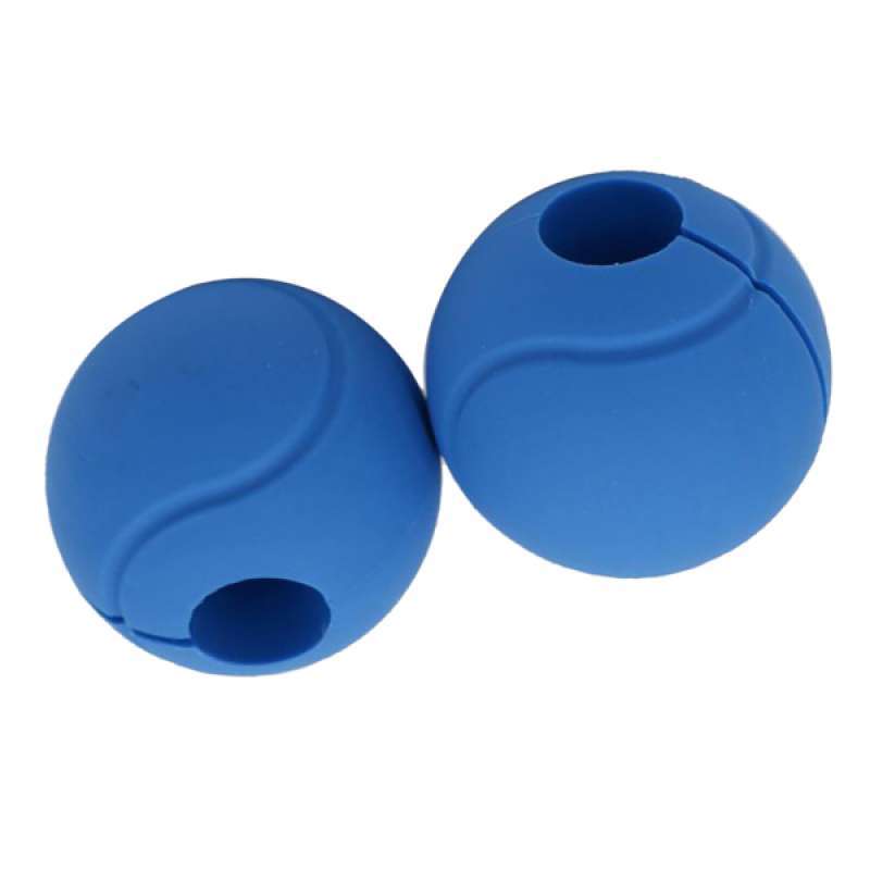 2x Dumbbell Hand Grip Ball Silicone Globe Grip Weight Lifting Barbell Ball 