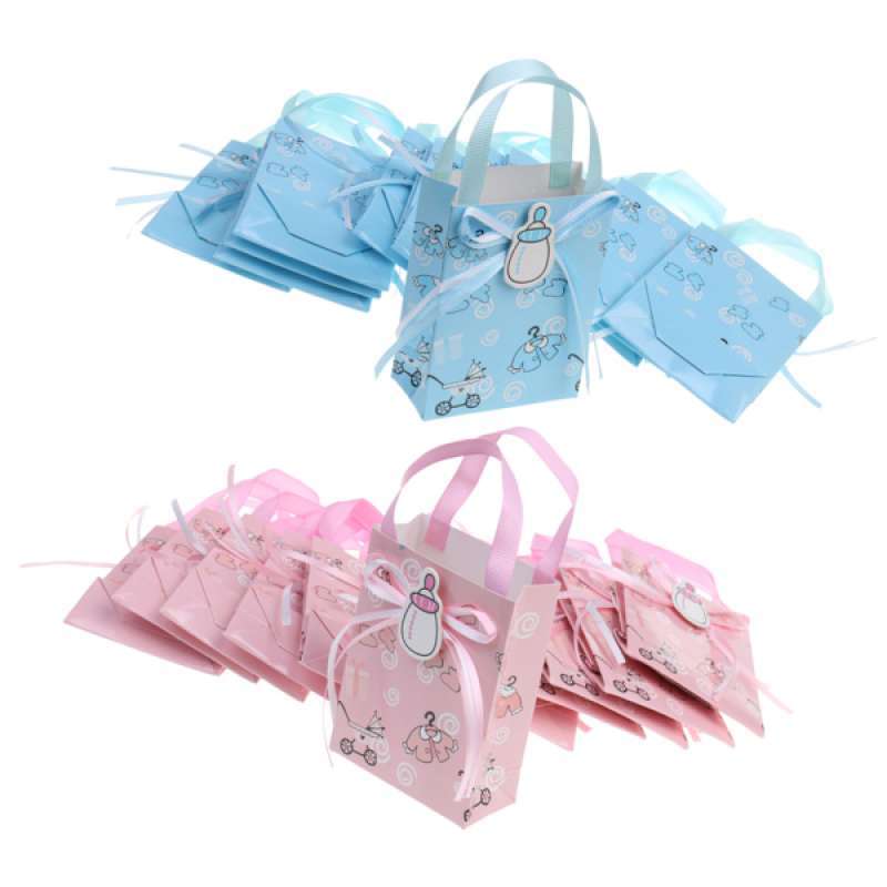 Jual 24xcute Girl Boy Baby Shower Candy Gift Bags Tote Birthday Party Favor Online September 2020 Blibli Com