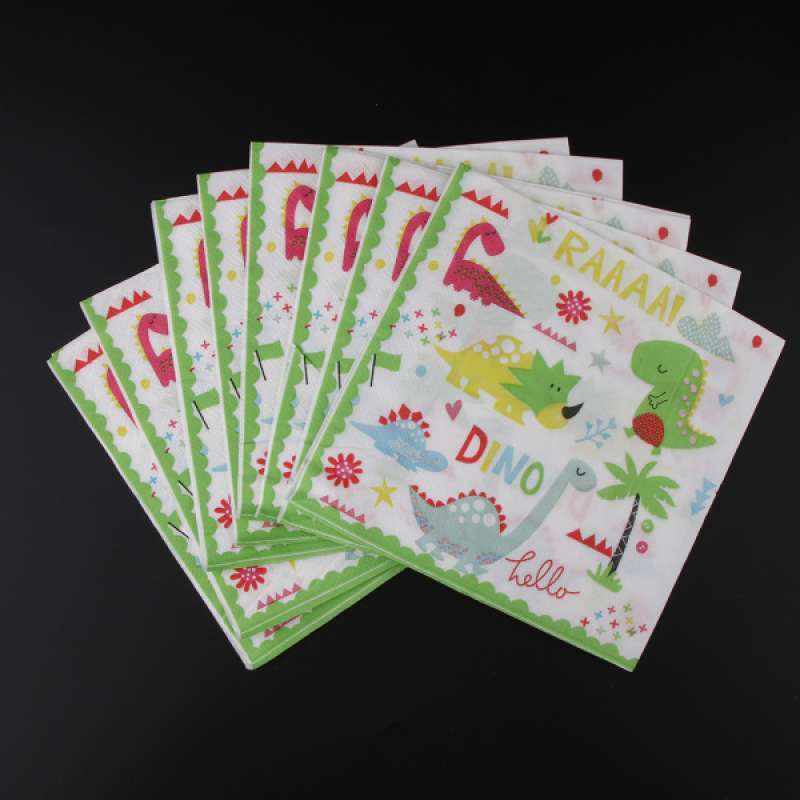 Jual 20 X Dinosaurs Disposable Paper Napkin For Birthday Party Table Decoration Online Oktober 2020 Blibli Com