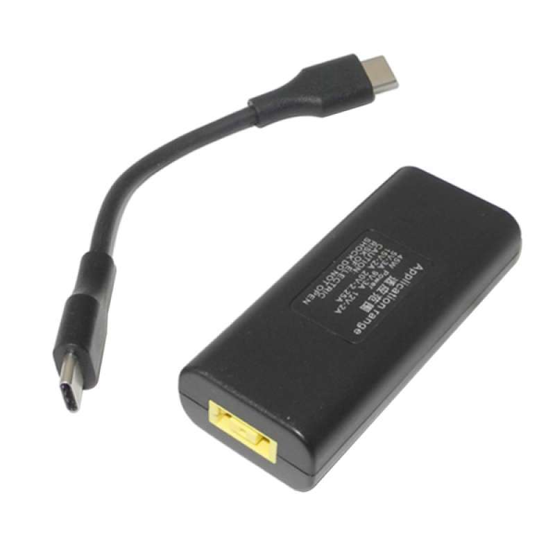Jual Mini Square To Type C Female To Male Adapter Converter Laptop Charger 45w Online November 2020 Blibli Com
