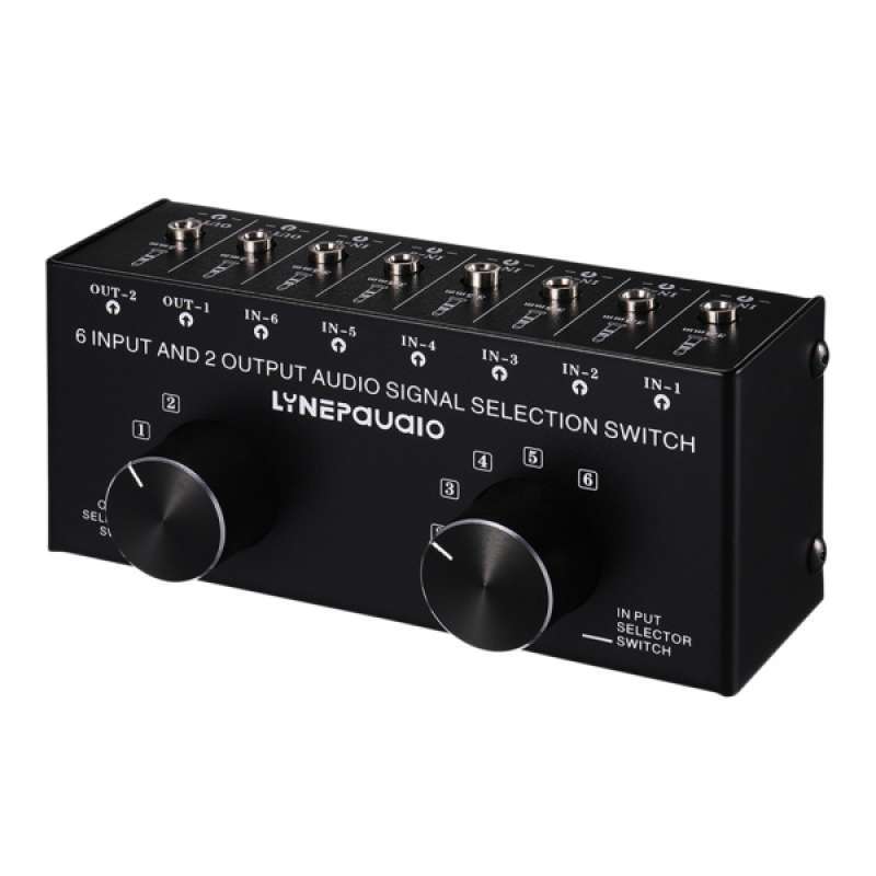 Jual Speaker Switch Box Switcher Selector 6 Way Port 3.5mm Stereo