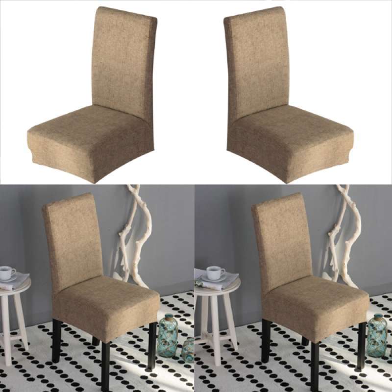 Jual 2xremovable Stretch Slipcover Dining Room Chair Cover Stool Protector Online November 2020 Blibli