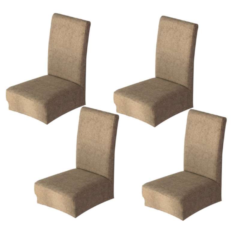 Jual Set 4 Elastic Universal Stretch Dining Room Chair Slipcover Stool Seat Cover Online November 2020 Blibli