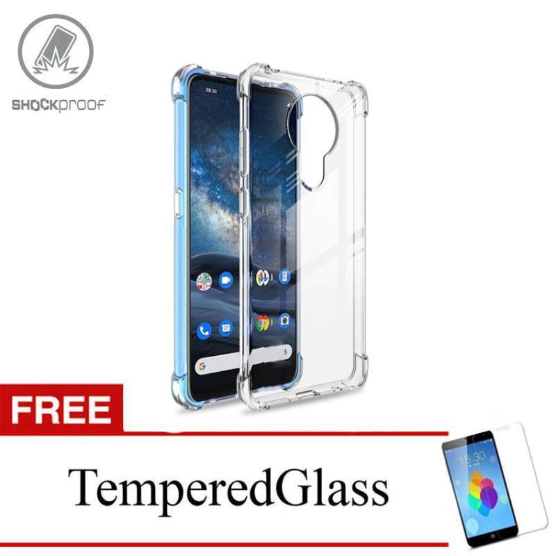 Jual Shockproof Case For Nokia 5 3 2020 6 55 Inch Clear Gratis Tempered Glass Murah Mei 2021 Blibli