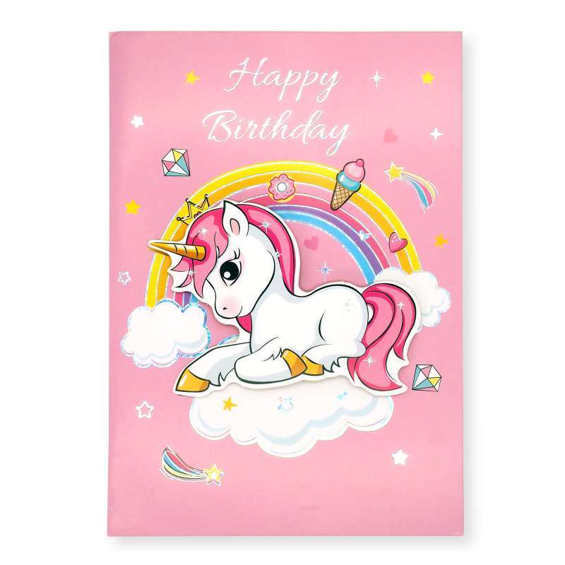 Jual Kartu Ucapan Greeting Card Birthday Unicorn 60342502 Online Januari 2021 Blibli