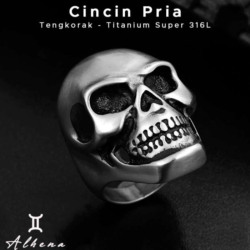 Jual Alhena Cincin Pria Tengkorak Titanium Super 316l Asli Anti Karat Keren Mewah Terbaru 2020 Murah Mei 2021 Blibli