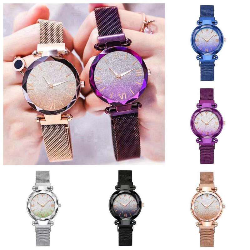 Jual Jam Tangan Wanita Tali Magnet Tanggal Rantai Pasir Jam Tangan Analog Import Jam Tangan Gliterwanita Online Desember 2020 Blibli