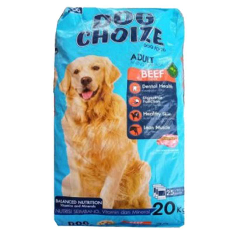 Jual Dog Choice Beef Adult Dog Food Makanan Anjing 20 Kg di Seller