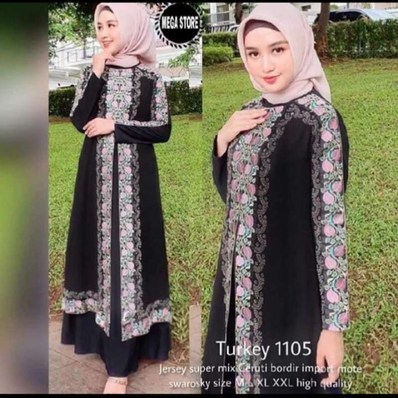 Jual Gamis Muslim Premium Terbaru Promo Abaya Turkey Abaya Hitam Jersey Mix Ceruty Abaya Terbaru Abaya 2020 Cod Abaya Busui Terbaru Murah Mei 2021 Blibli