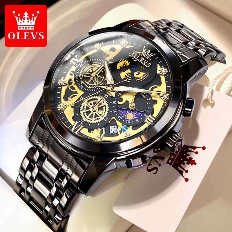 Jual 9947 Jam Tangan Pria Anti Air Original Stainless Steel Rantai
