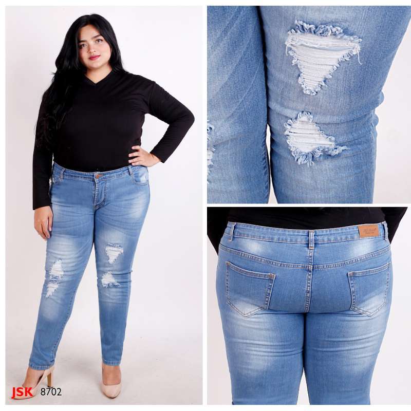 Celana Panjang Ripped Skinny Jeans 