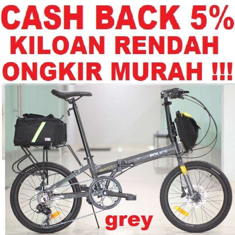 Promo Sepeda Lipat Police Folding Bike Texas Edisi B2W Terbaru
