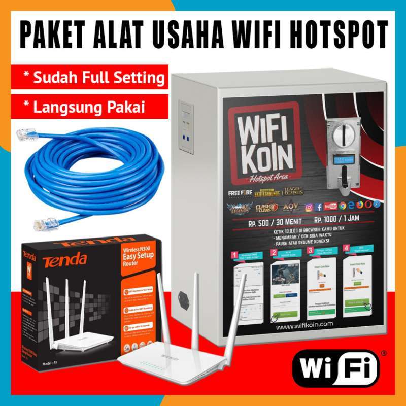 Jual Wifi Koin Hotspot Wifi Paket Usaha Tanpa Mikrotik Sudah Full Setting Terbaru Juni 2021 Blibli