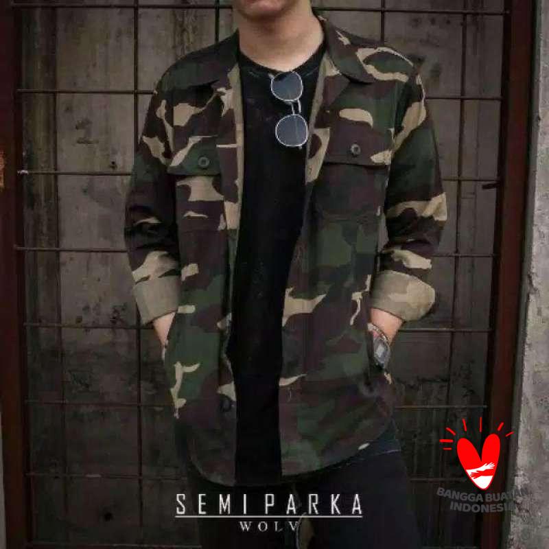 Semi outlet parka army