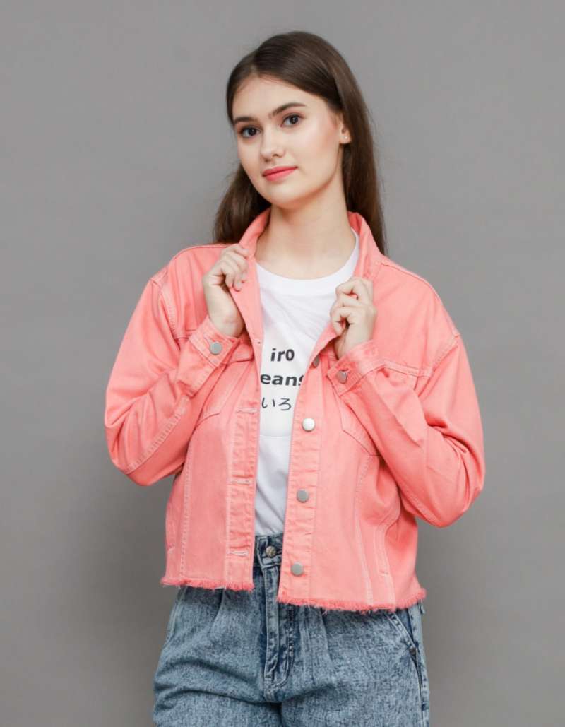 Jaket denim slim fit discount