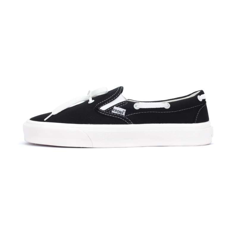 Jual Erons Slip On Lesy Mono Black White Sneakers Slip On 44